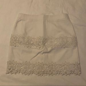 J.Crew Factory White Lace Skirt Size 0